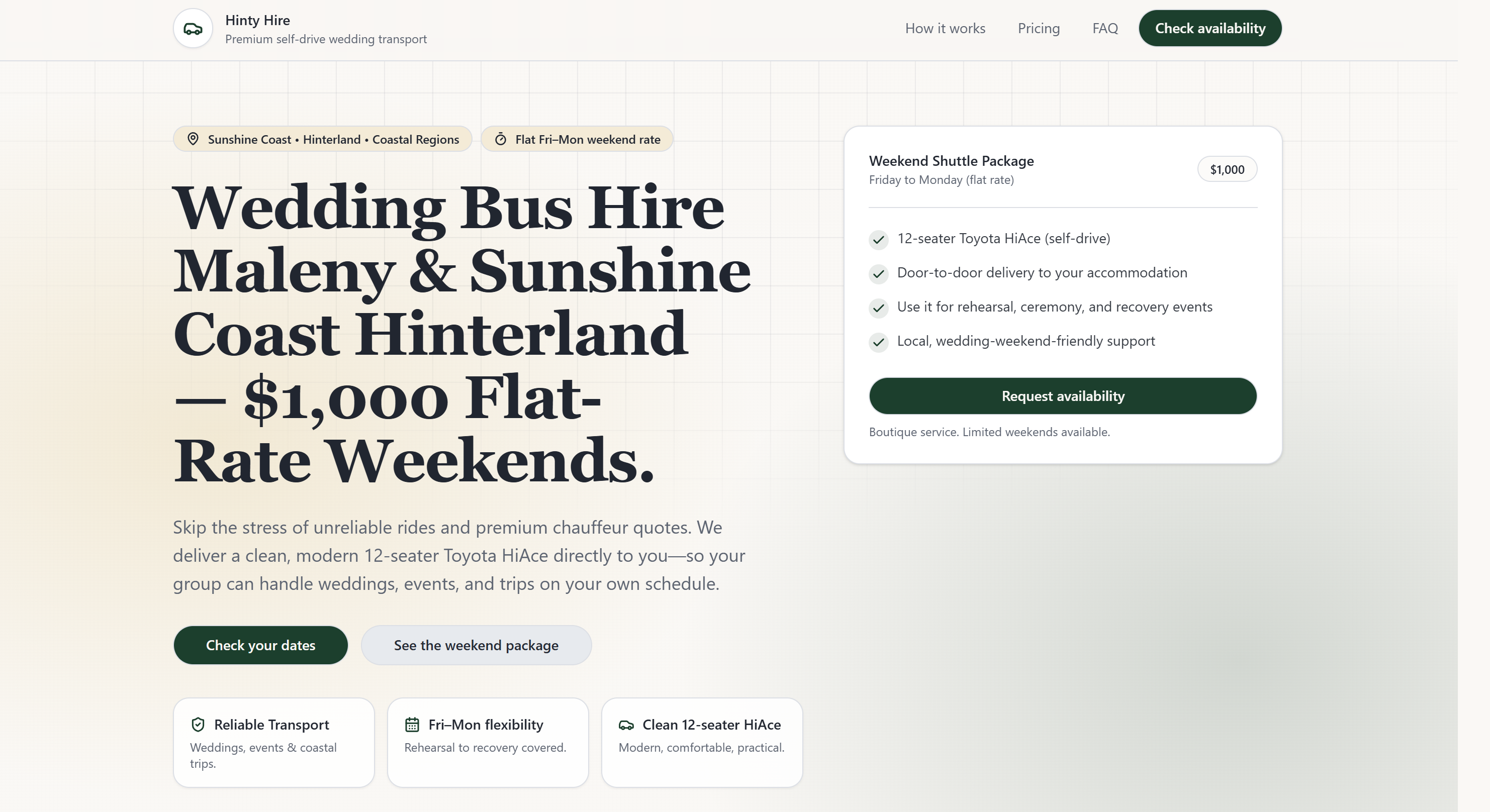 Hinty Hire — custom small business build